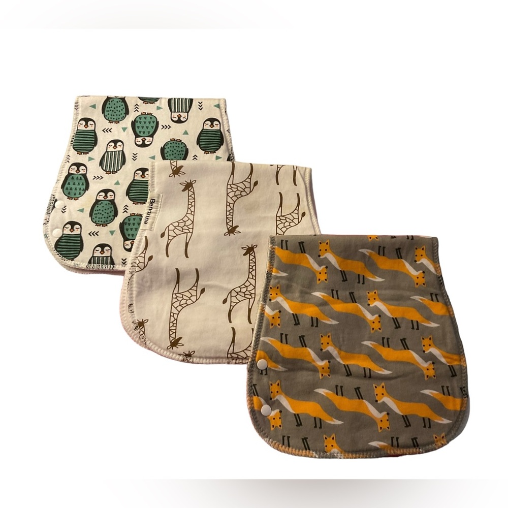 Burp Cloths for Baby Boys and Girls 3 Pack Super Absorbent, Soft & Plush Newborn